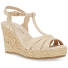 waves womens raffia dressy wedge sandals