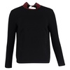 sandro jumper with contrast collar in black wool
