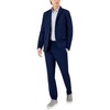 mens solid rayon two-button blazer