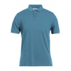 blue cotton polo men's shirt