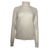 turtleneck sweater in ivory cashmere