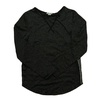 girls black stripe long sleeve shirt