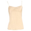 spaghetti strap camisole top in nude silk
