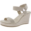 wit womens adjustable canvas wedge sandals