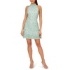 womens beaded halter cocktail and party dress