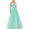 womens glitter strapless evening dress