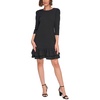 womens ruffled polyester midi dress