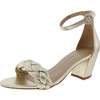 womens braided leather ankle strap