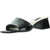womens laceless patent leather slide