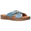con-italy womens slip on wedge flat sandals