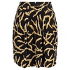 clemy printed mini skirt in black viscose