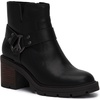soxton  womens leather pull on booties