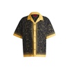 oversize-fit shirt in a printed cotton blend