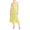 womens tiered recycled polyester cocktail and party dress