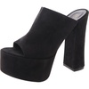 womens faux suede mules
