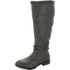 garrison cozy womens wide calf side zip knee-high boots