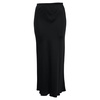 maxi skirt in black silk