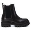 women's chunky ankle booties in black