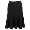 bandage knee-length trumpet skirt in black viscose