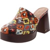 shay womens patent slip on clogs