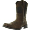 rambler patriot mens distressed leather cowboy, western boots