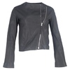 biker jacket in black leather