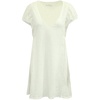 v-neck dress in white cotton