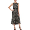 womens metallic embroidered midi dress