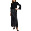 womens sequined polyester a-line skirt