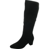 lyyric womens zipper microfiber knee-high boots