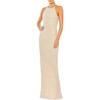 womens embellished halter evening dress