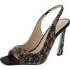 mina womens faux leather peep-toe slingback heels