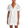 womens eyelet short sleeve mini dress