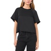 womens solid satin blouse