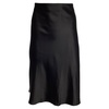midi flared skirt in black triacetate