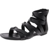 womens criss-cross faux leather gladiator sandals
