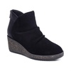 women's kara ankle wedge boot in black