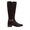 maye aster in brown suede