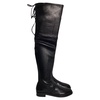 lowland over-the-knee boots in black leather