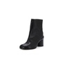 women's tabi block heel ankle boots leather