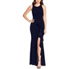 womens cascade ruffle polyester evening dress