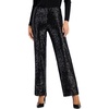 womens sequined polyester wide leg pants