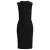 stretch-fabric dress with cut-out details