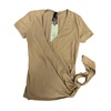 women's half wrap surplice t shirt in java