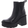 quest womens laser cut faux leather ankle boots
