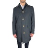 elegant  single-breasted trench men's coat