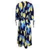 donrine printed poplin midi dress in multicolor cotton
