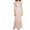 womens lace long evening dress