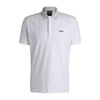 paddy polo shirt in printed stretch cotton