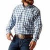 pro series phoenix classic fit shirt in blue